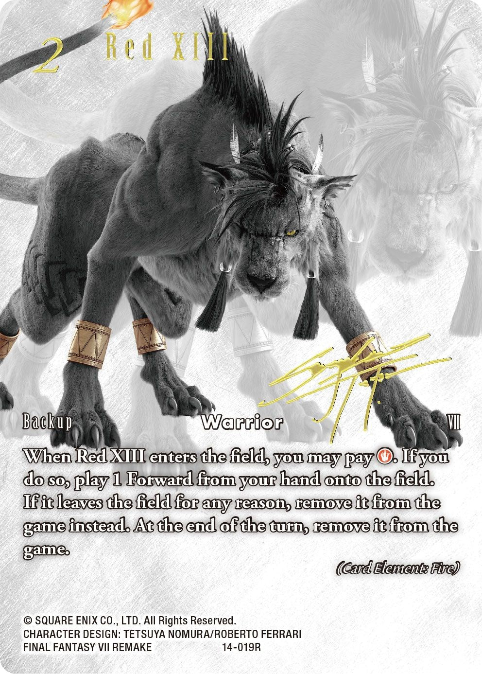 Red XIII (Noir Promo) [Promo Cards] | Total Play