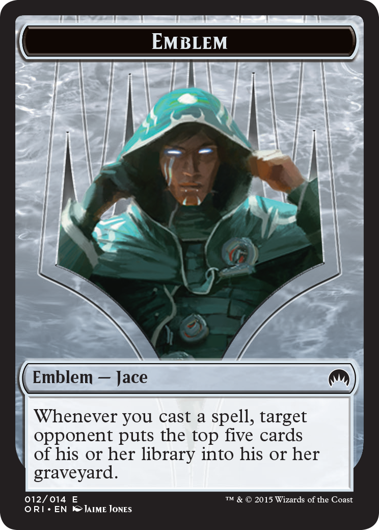 Pest // Jace, Telepath Unbound Emblem Double-Sided Token [Secret Lair: From Cute to Brute Tokens] | Total Play