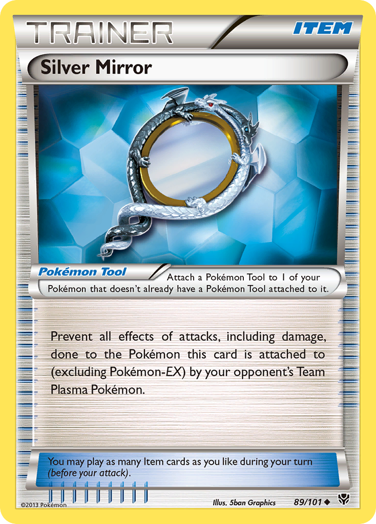 Silver Mirror (89/101) [Black & White: Plasma Blast] | Total Play