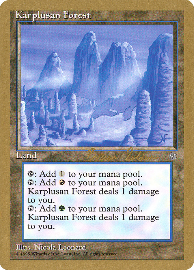 Karplusan Forest (Brian Selden) [World Championship Decks 1998] | Total Play