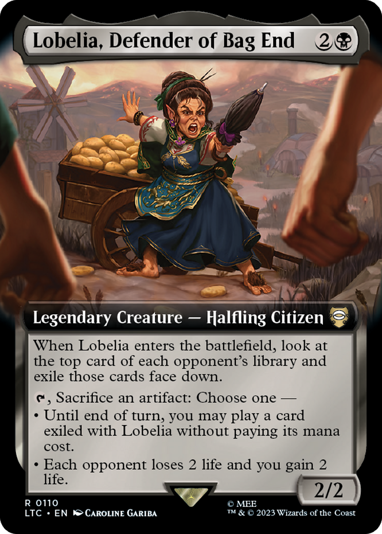 Lobelia, Defender of Bag End (Extended Art) [The Lord of the Rings: Tales of Middle-Earth Commander] | Total Play