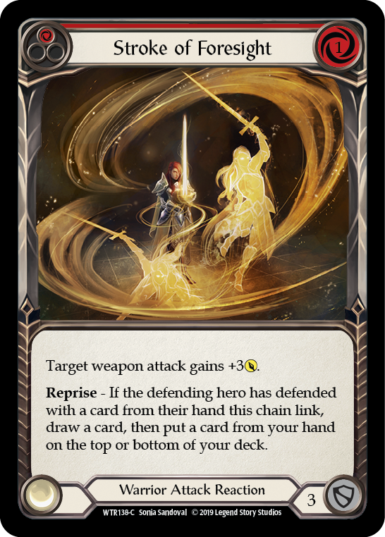 Stroke of Foresight (Red) [WTR138-C] (Welcome to Rathe)  Alpha Print Rainbow Foil | Total Play