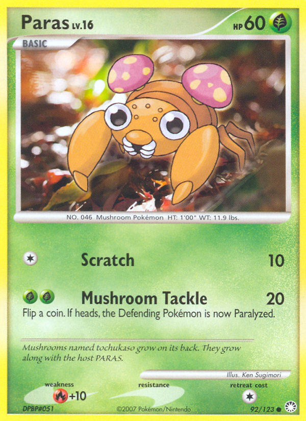 Paras (92/123) [Diamond & Pearl: Mysterious Treasures] | Total Play