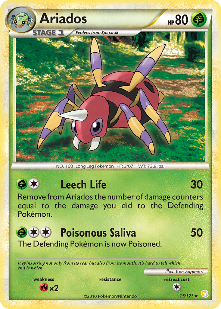 Ariados (15/123) [HeartGold & SoulSilver: Base Set] | Total Play