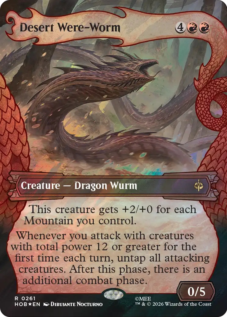 Desert Were-Worm (Showcase) (Surge Foil) [The Hobbit] | Total Play