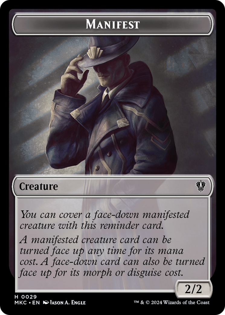 Insect (0016) // Manifest Double-Sided Token [Murders at Karlov Manor Commander Tokens] | Total Play