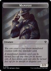Insect (0016) // Manifest Double-Sided Token [Murders at Karlov Manor Commander Tokens] | Total Play