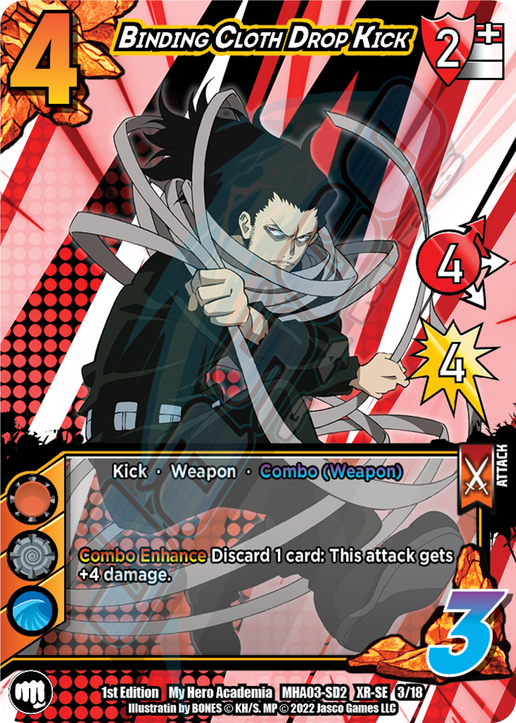 Binding Cloth Drop Kick [Eraser Head Clash Deck XR] | Total Play