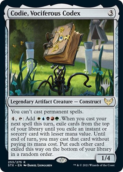 Codie, Vociferous Codex (Promo Pack) [Strixhaven: School of Mages Promos] | Total Play