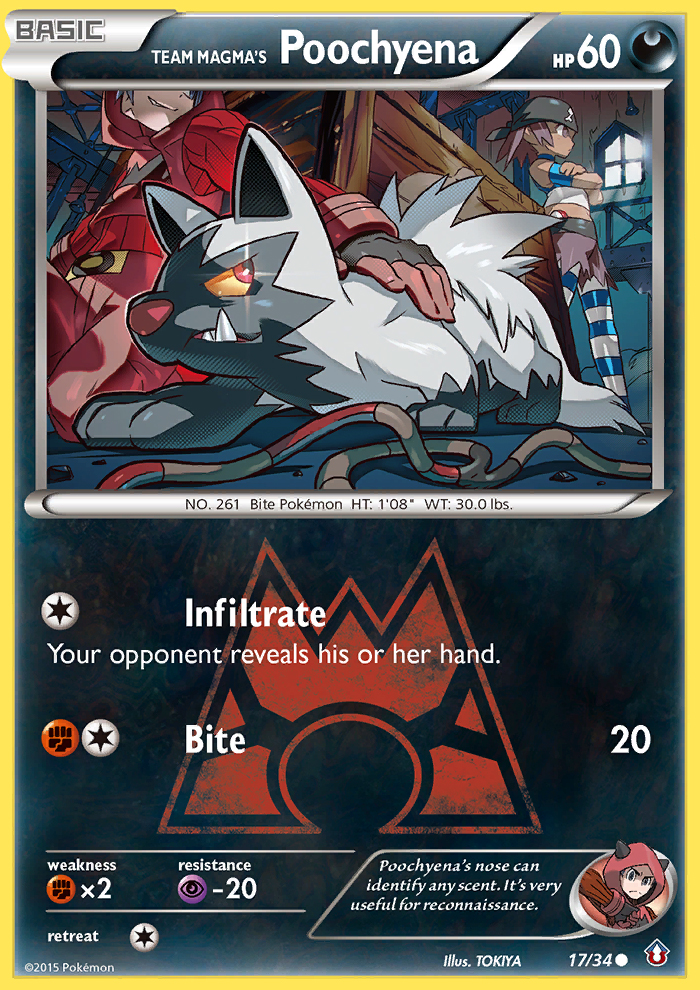 Team Magma's Poochyena (17/34) [XY: Double Crisis] | Total Play