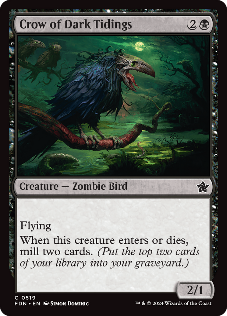 Crow of Dark Tidings [Foundations] | Total Play