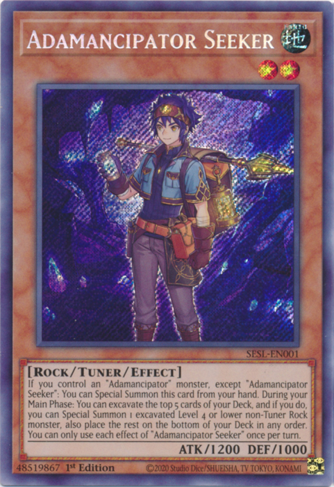 Adamancipator Seeker [SESL-EN001] Secret Rare | Total Play