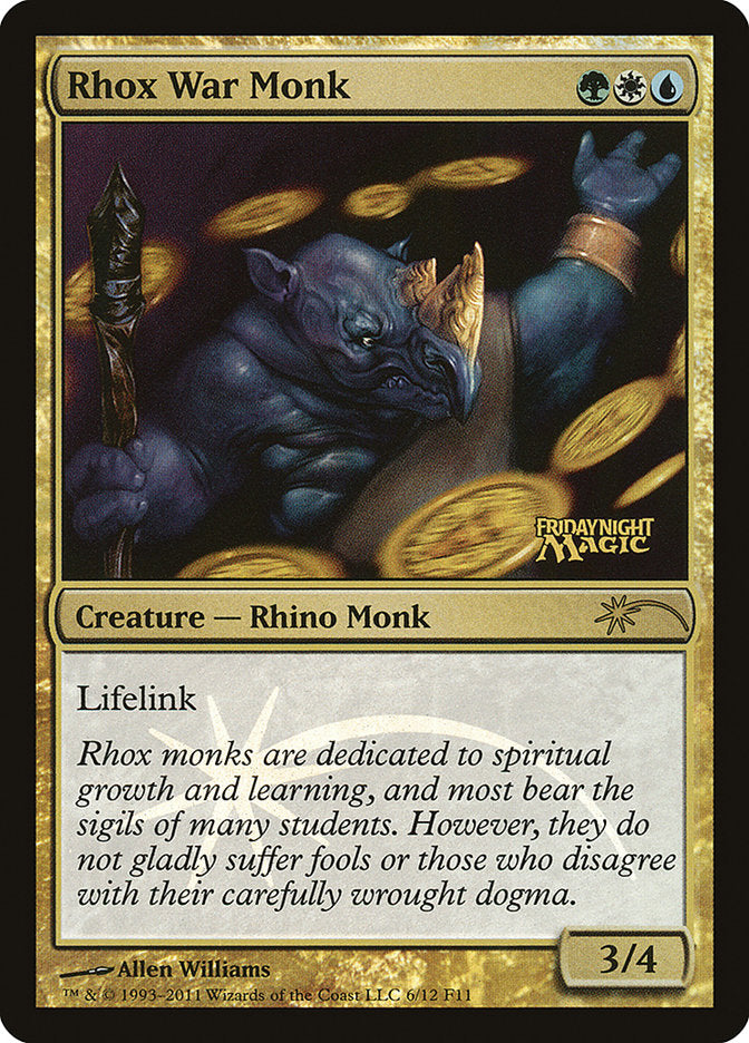 Rhox War Monk [Friday Night Magic 2011] | Total Play