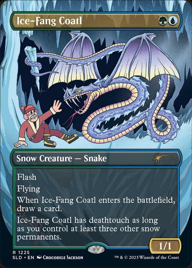 Ice-Fang Coatl (Borderless) [Secret Lair Drop Series] | Total Play