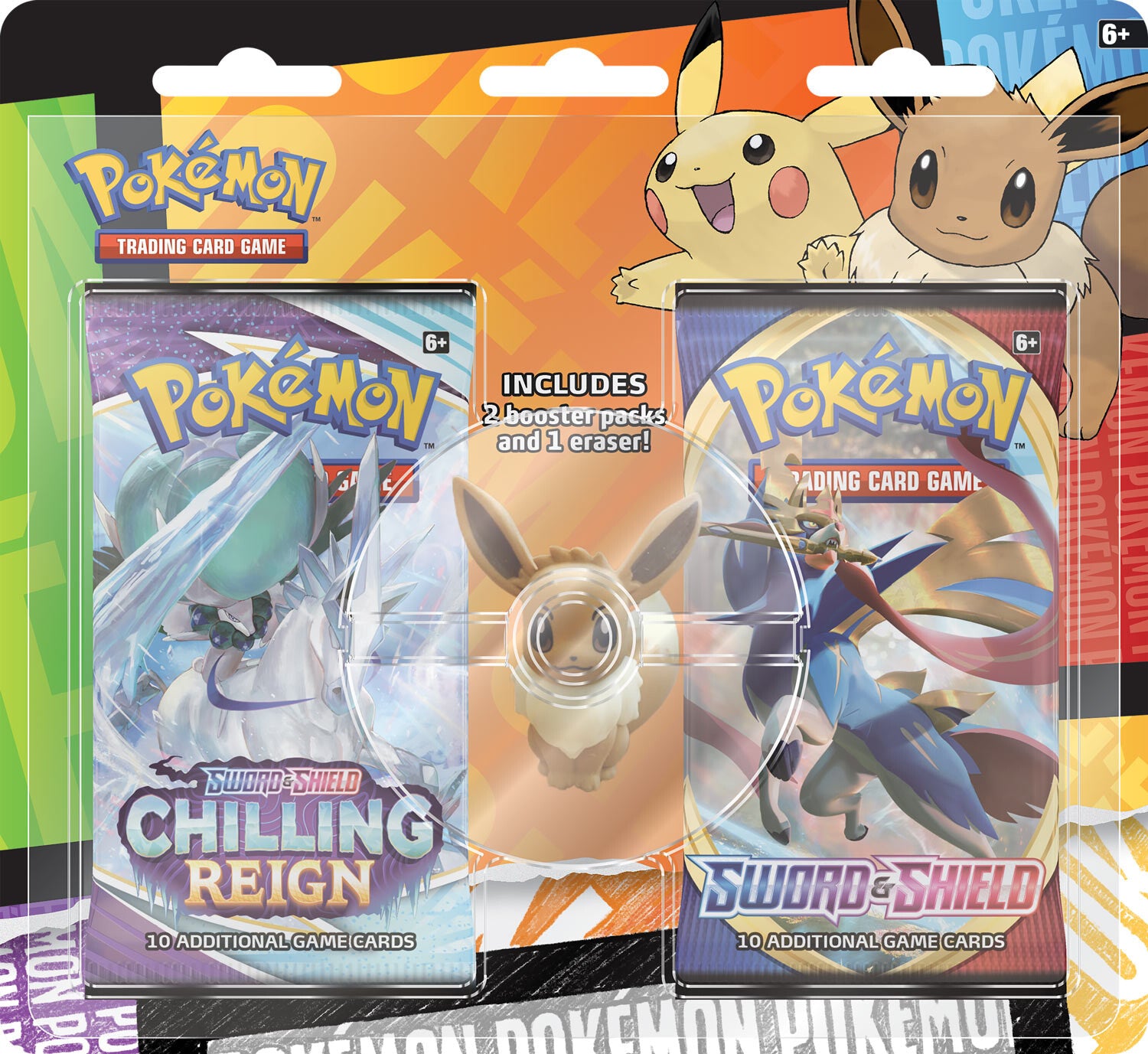 Back to School Eraser Blister (Eevee) | Total Play