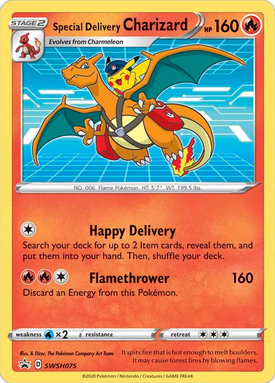 Special Delivery Charizard (SWSH075) [Sword & Shield: Black Star Promos] | Total Play