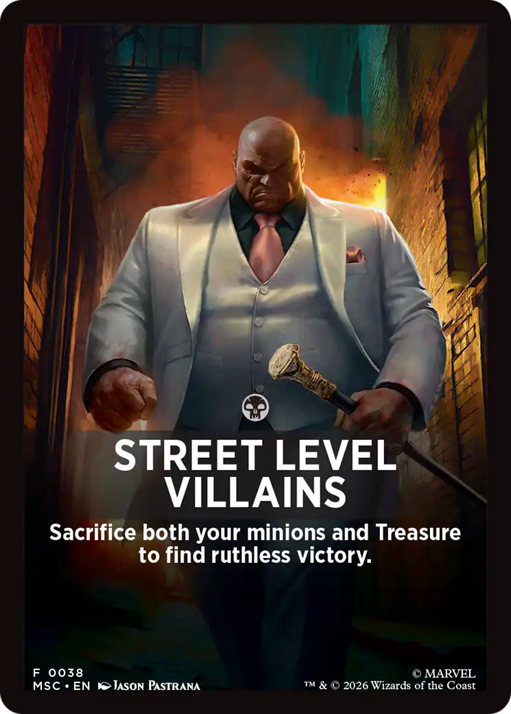 Street Level Villains Theme Card [Marvel Super Heroes Commander] | Total Play