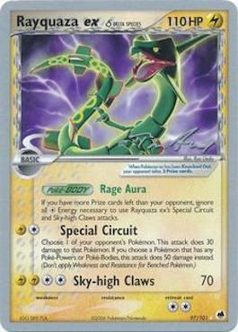 Rayquaza ex (97/101) (Delta Species) (Legendary Ascent - Tom Roos) [World Championships 2007] | Total Play
