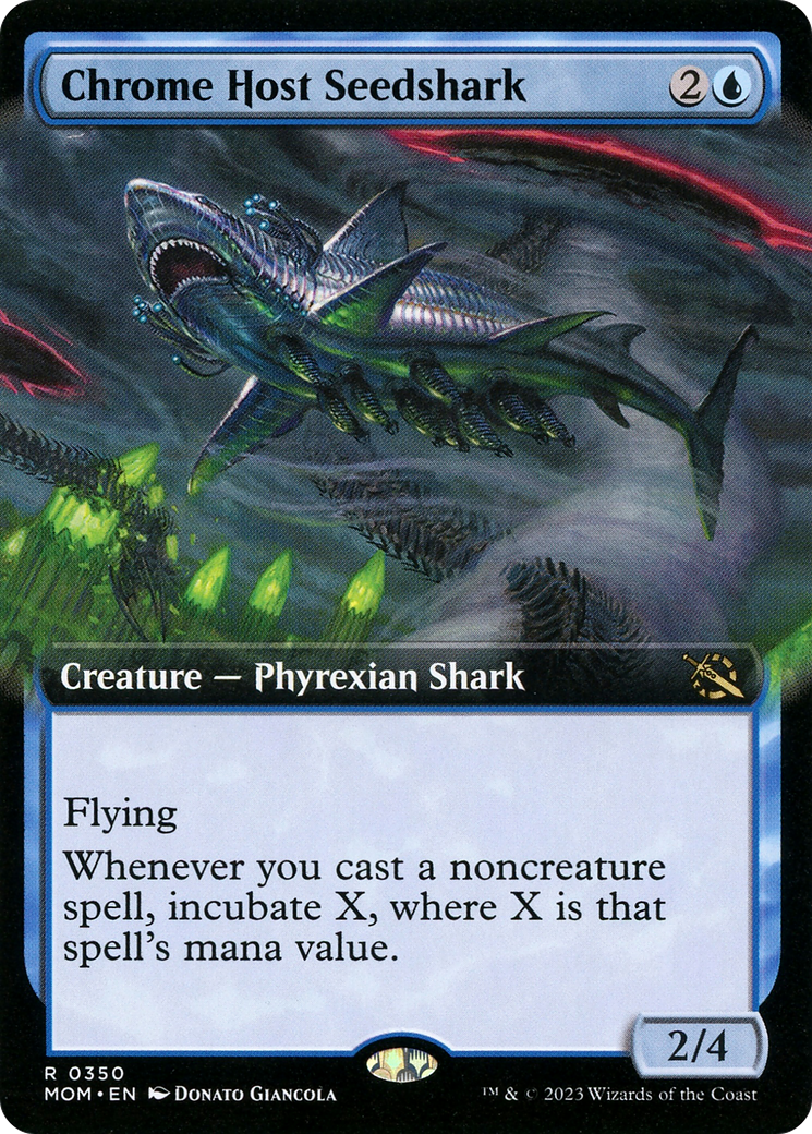 Chrome Host Seedshark (Extended Art) [March of the Machine] | Total Play
