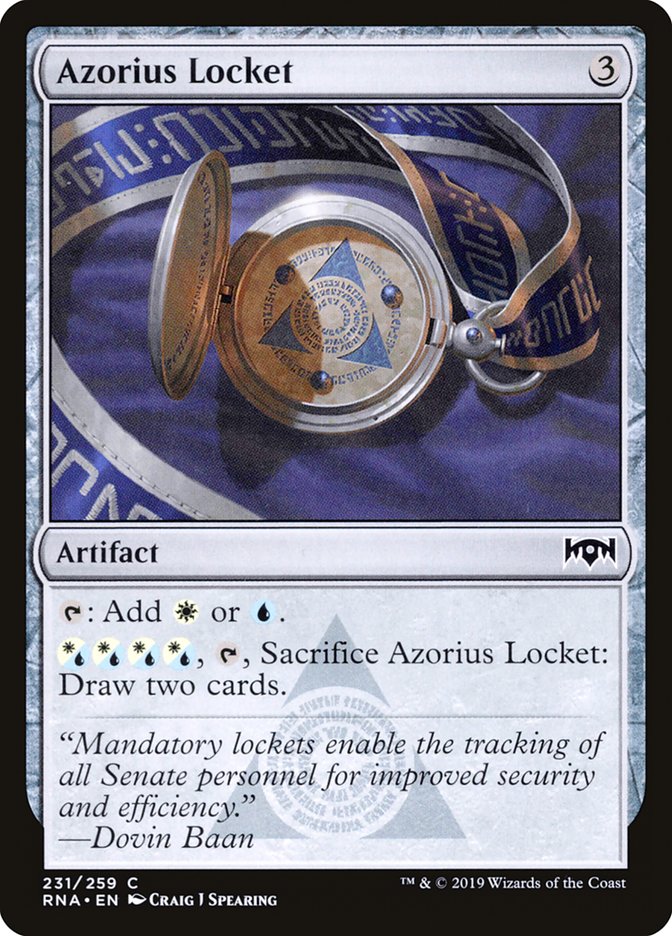 Azorius Locket [Ravnica Allegiance] | Total Play