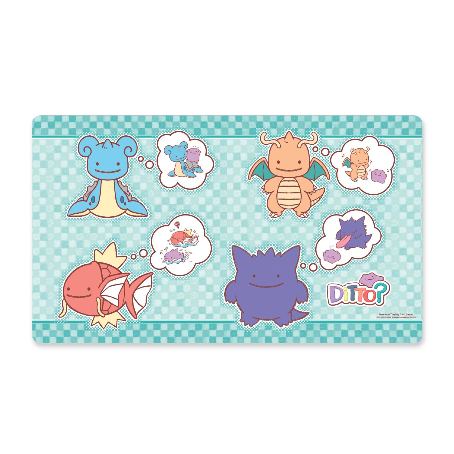 Playmat - Ditto? (Lapras, Dragonite, Magikarp, and Gengar) | Total Play