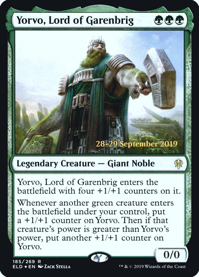 Yorvo, Lord of Garenbrig [Throne of Eldraine Prerelease Promos] | Total Play