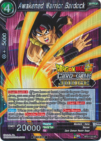 Awakened Warrior Bardock (BT3-110) [Judge Promotion Cards] | Total Play