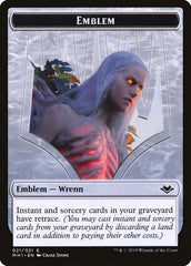 Illusion (005) // Wrenn and Six Emblem (021) Double-Sided Token [Modern Horizons Tokens] | Total Play