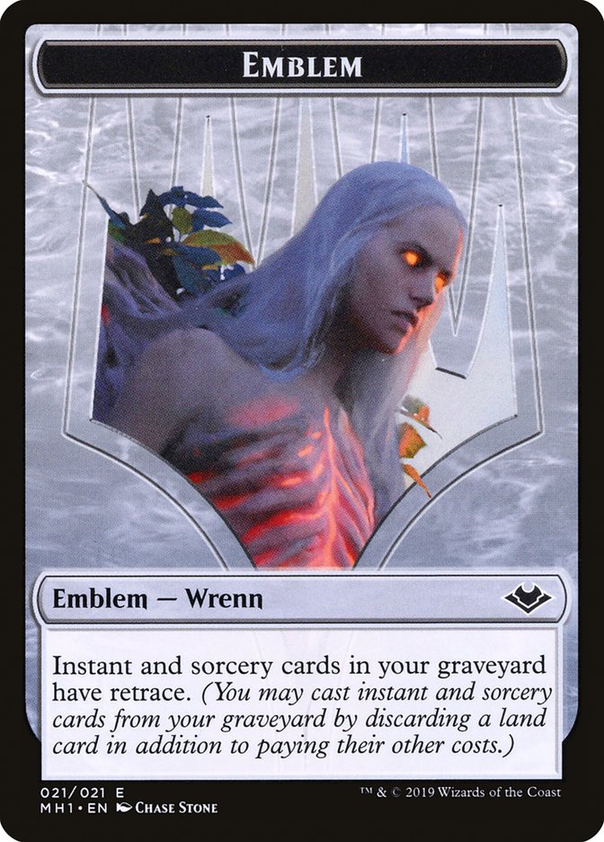 Zombie (007) // Wrenn and Six Emblem (021) Double-Sided Token [Modern Horizons Tokens] | Total Play