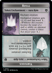 Copy // Royal Role / Virtuous Role Double-Sided Token [Wilds of Eldraine Commander Tokens] | Total Play