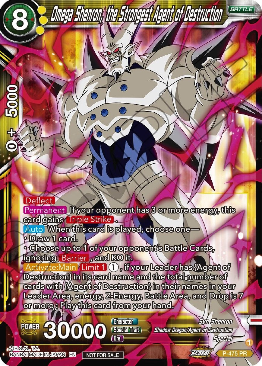 Omega Shenron, the Strongest Agent of Destruction (Z03 Dash Pack) (P-475) [Promotion Cards] | Total Play