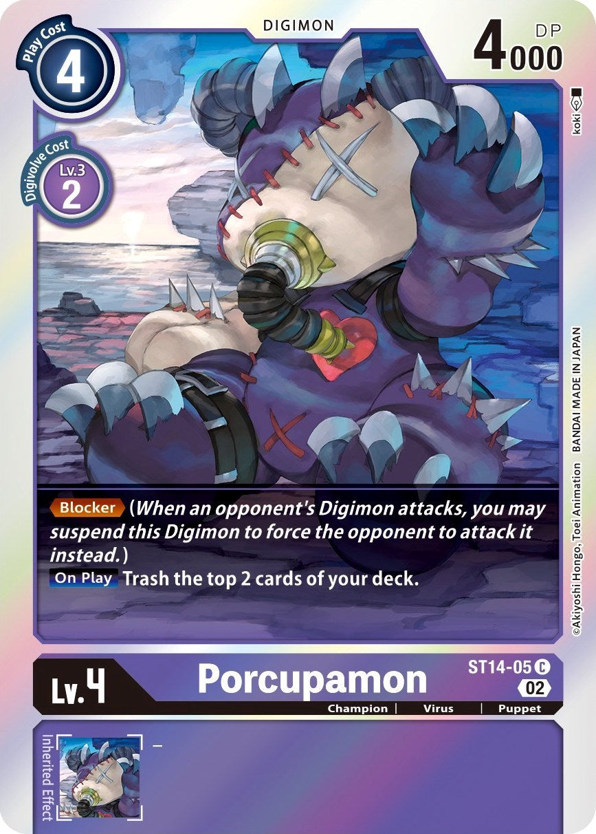 Porcupamon [ST14-05] [Starter Deck: Beelzemon Advanced Deck Set] | Total Play