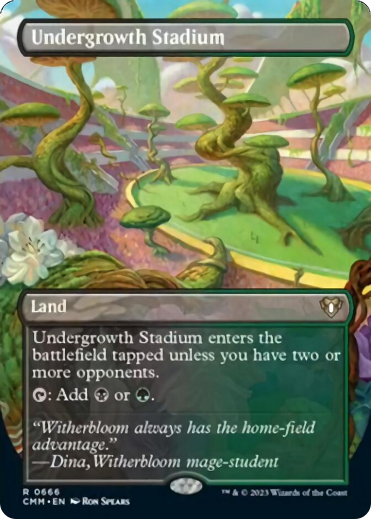 Undergrowth Stadium (Borderless Alternate Art) [Commander Masters] | Total Play