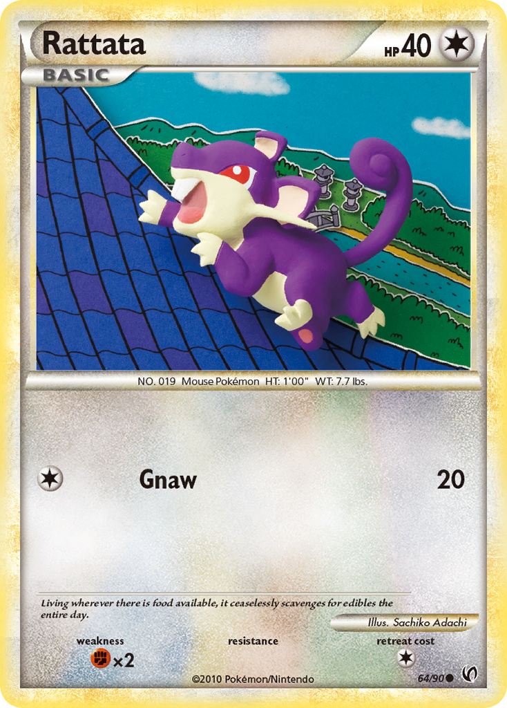 Rattata (64/90) [HeartGold & SoulSilver: Undaunted] | Total Play