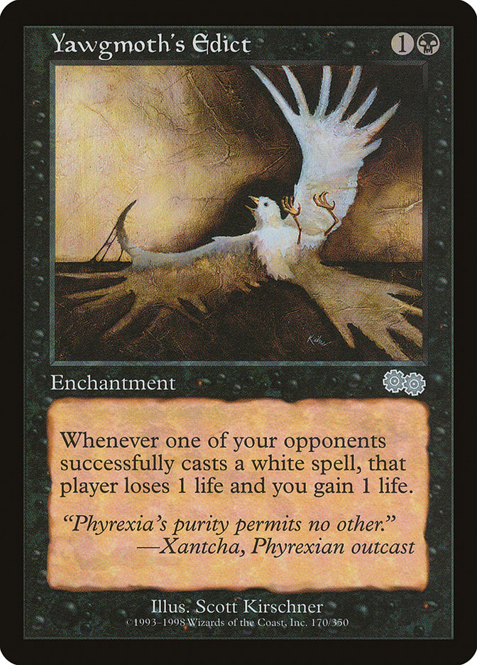 Yawgmoth's Edict [Urza's Saga] | Total Play