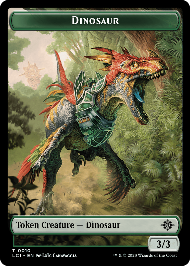 Dinosaur Token (0010) [The Lost Caverns of Ixalan Tokens] | Total Play