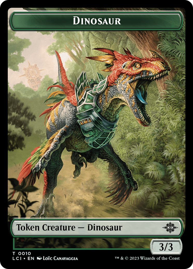 Dinosaur Egg // Dinosaur (0010) Double-Sided Token [The Lost Caverns of Ixalan Tokens] | Total Play