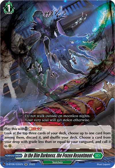 In the Dim Darkness, the Frozen Resentment (D-BT06/035EN) [Blazing Dragon Reborn] | Total Play