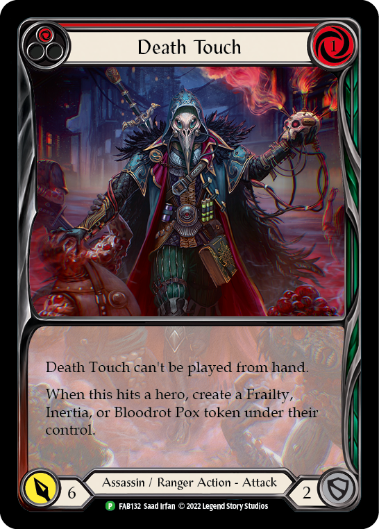Death Touch (Red) [FAB132] (Promo)  Rainbow Foil | Total Play