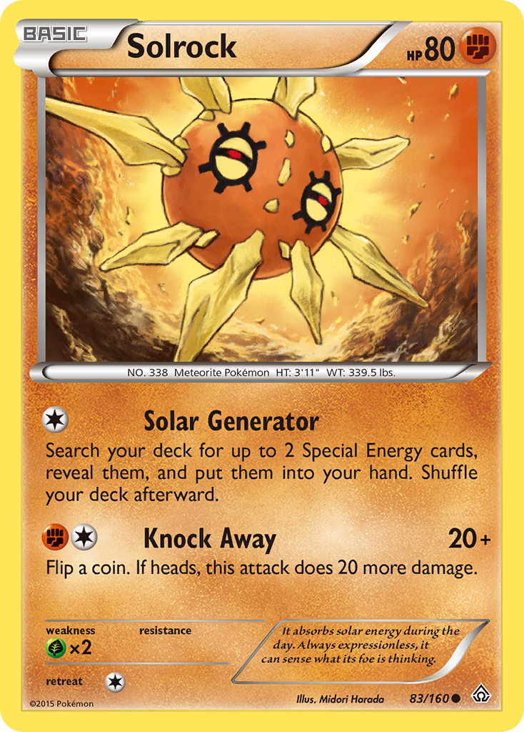 Solrock (83/160) [XY: Primal Clash] | Total Play