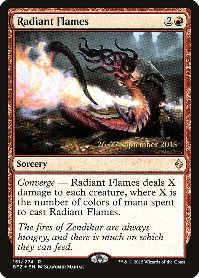 Radiant Flames [Battle for Zendikar Prerelease Promos] | Total Play