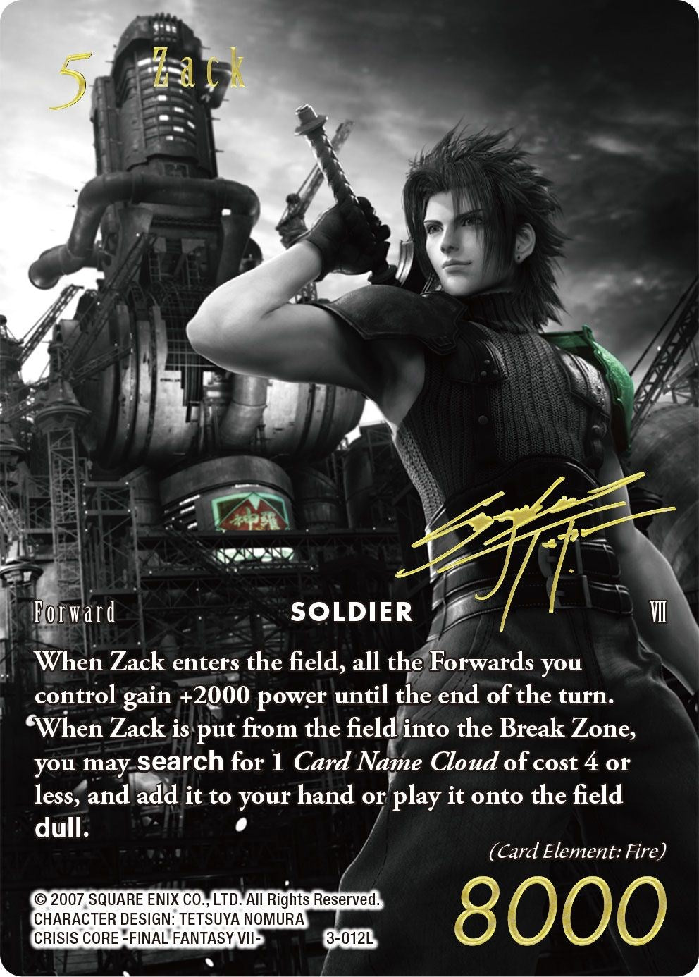 Zack (Noir Promo) [Promo Cards] | Total Play