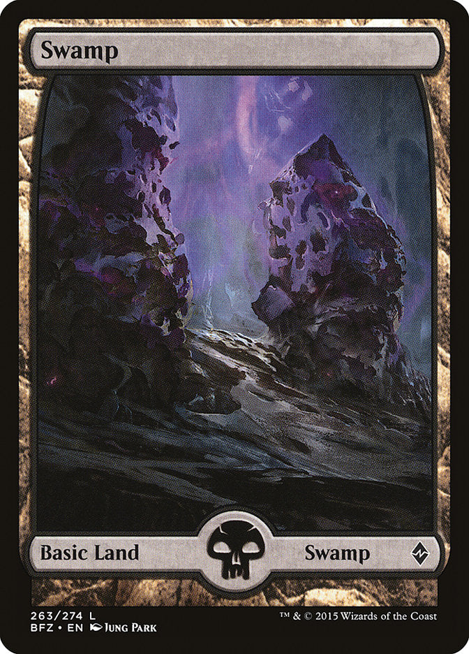 Swamp (263) (Full Art) [Battle for Zendikar] | Total Play