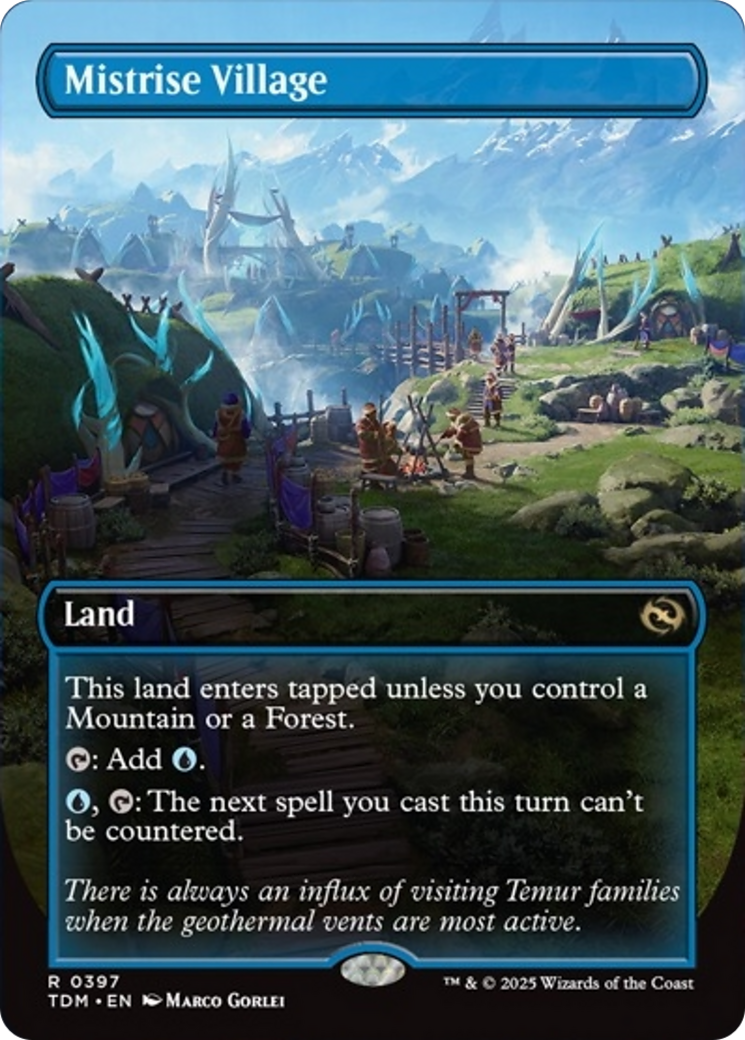 Mistrise Village (Borderless) [Tarkir: Dragonstorm] | Total Play