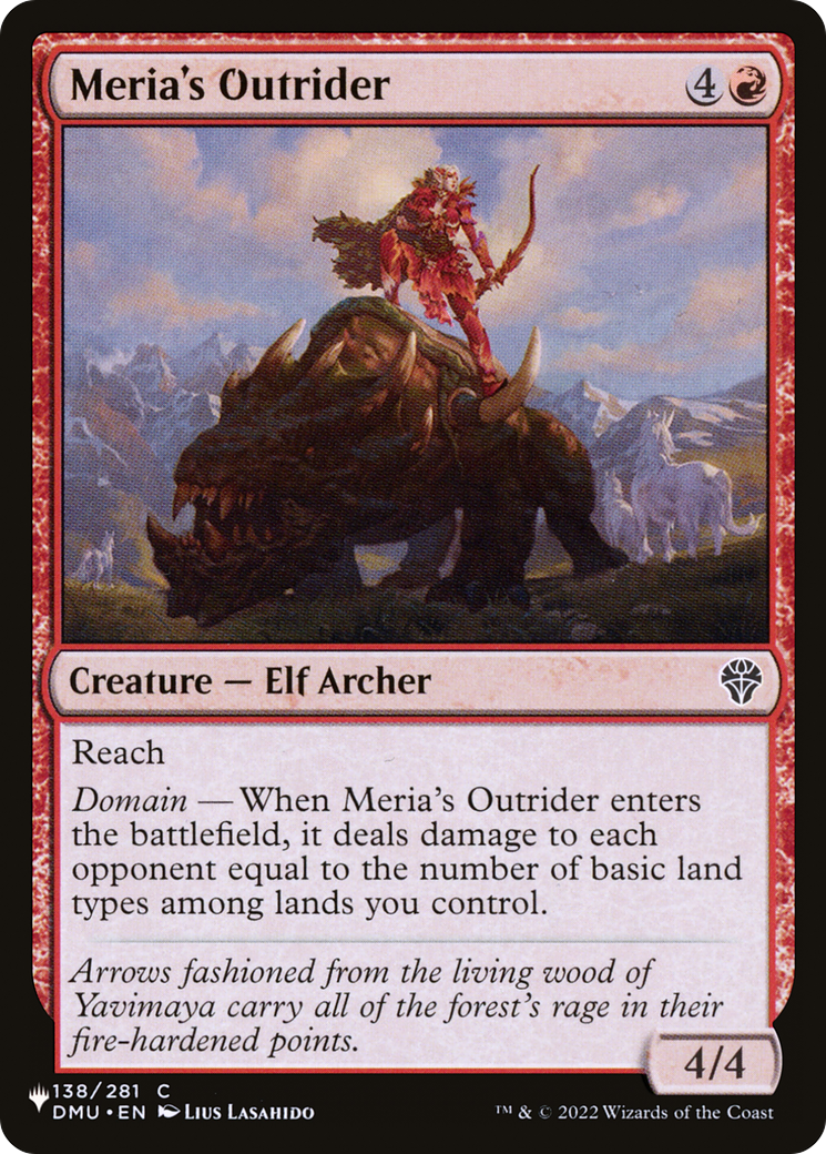 Meria's Outrider [The List] | Total Play