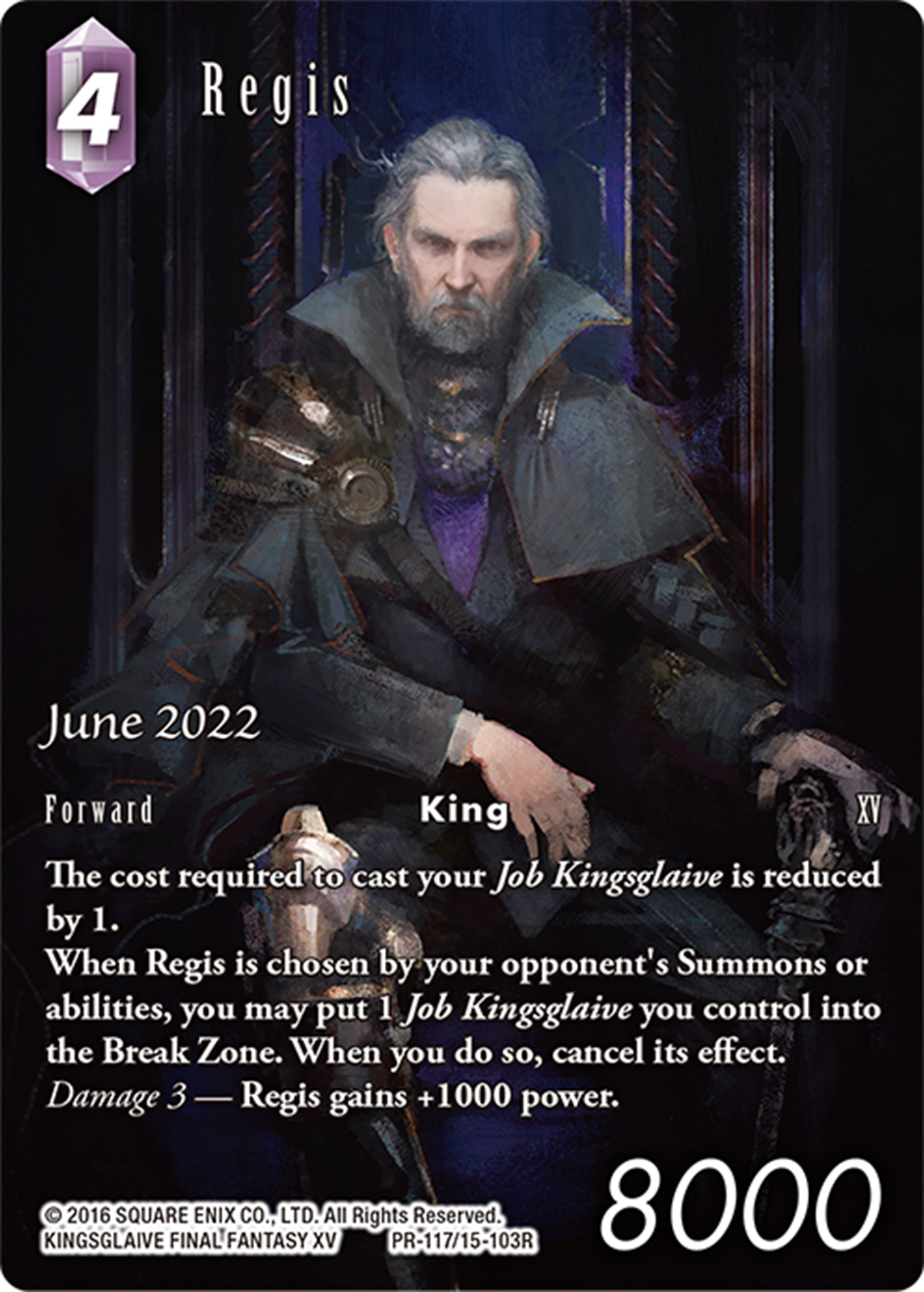 Regis (Full Art) (June 2022) [Crystal Dominion Promo Cards] | Total Play
