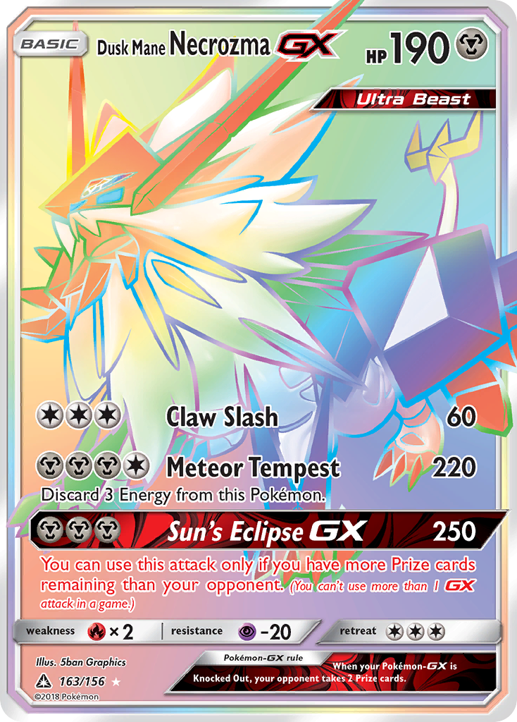 Dusk Mane Necrozma GX (163/156) [Sun & Moon: Ultra Prism] | Total Play