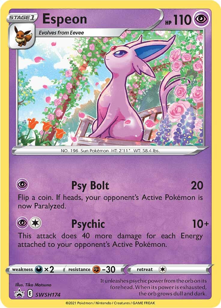 Espeon (SWSH174) [Sword & Shield: Black Star Promos] | Total Play