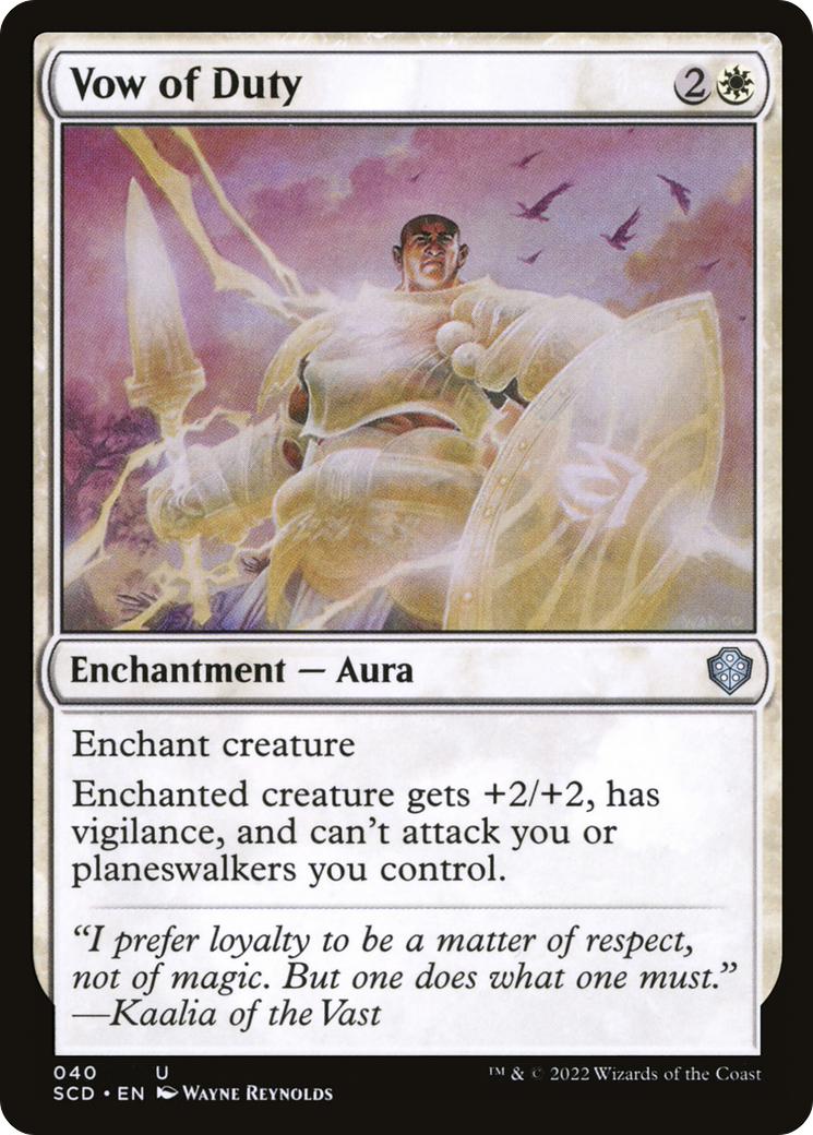 Vow of Duty [Starter Commander Decks] | Total Play