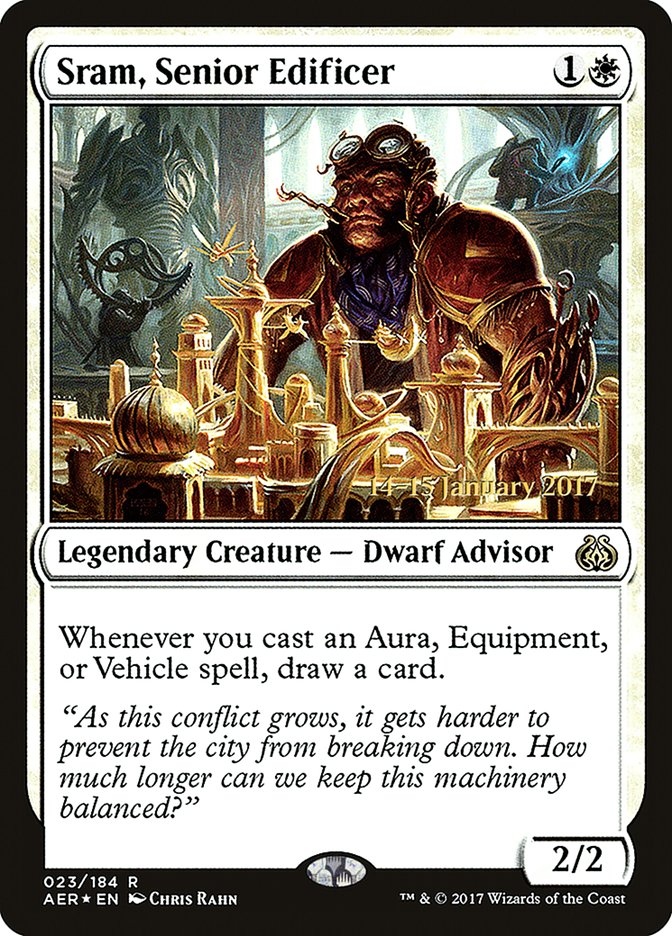 Sram, Senior Edificer [Aether Revolt Prerelease Promos] | Total Play